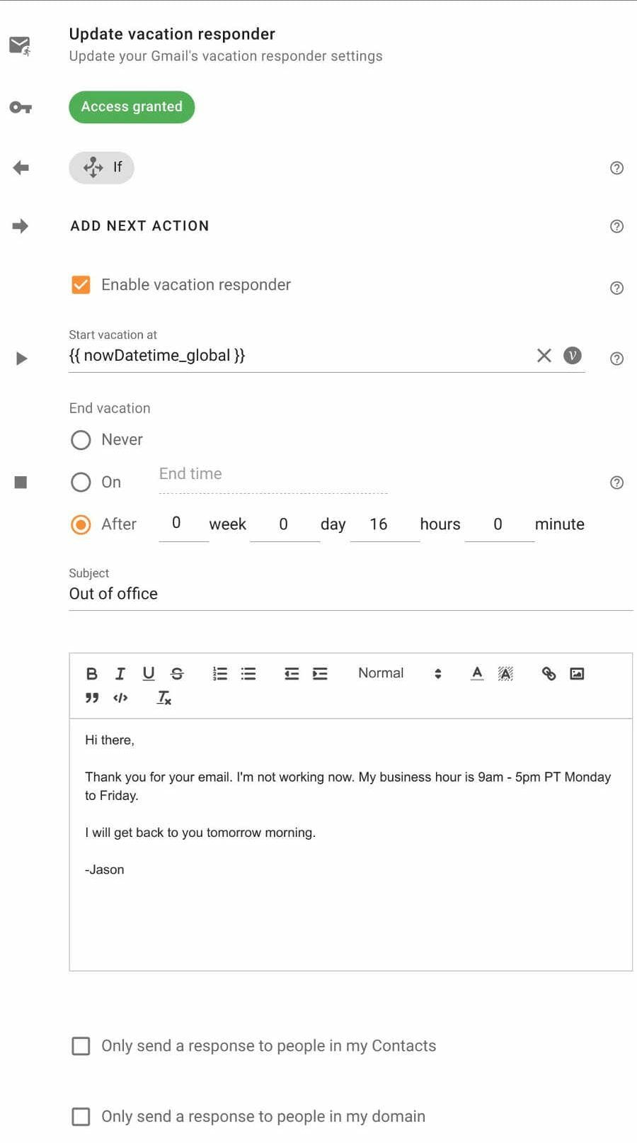 Automated Recurring Out of Office Reply in Gmail xFanatical
