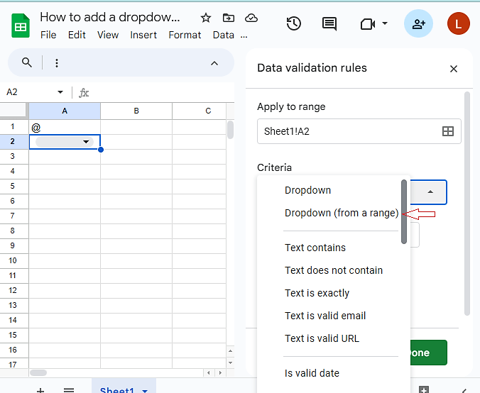 Dropdown List in Google Sheets Complete Guide xFanatical