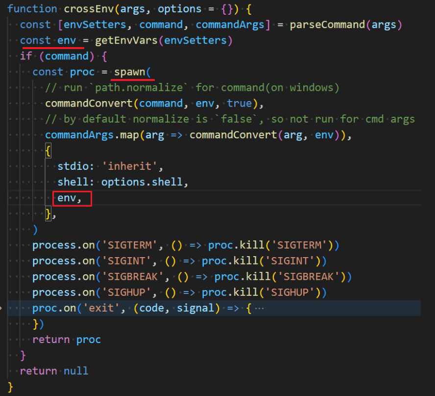 Differences between Node.js env and user environment variables Hey