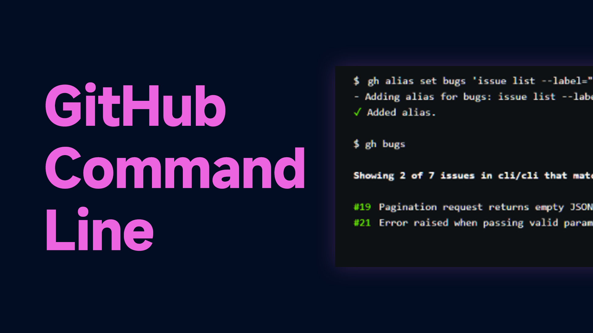 GitHub's easy to use command line tool "gh"!