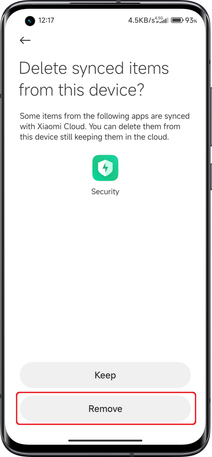 How to remove Mi Account?