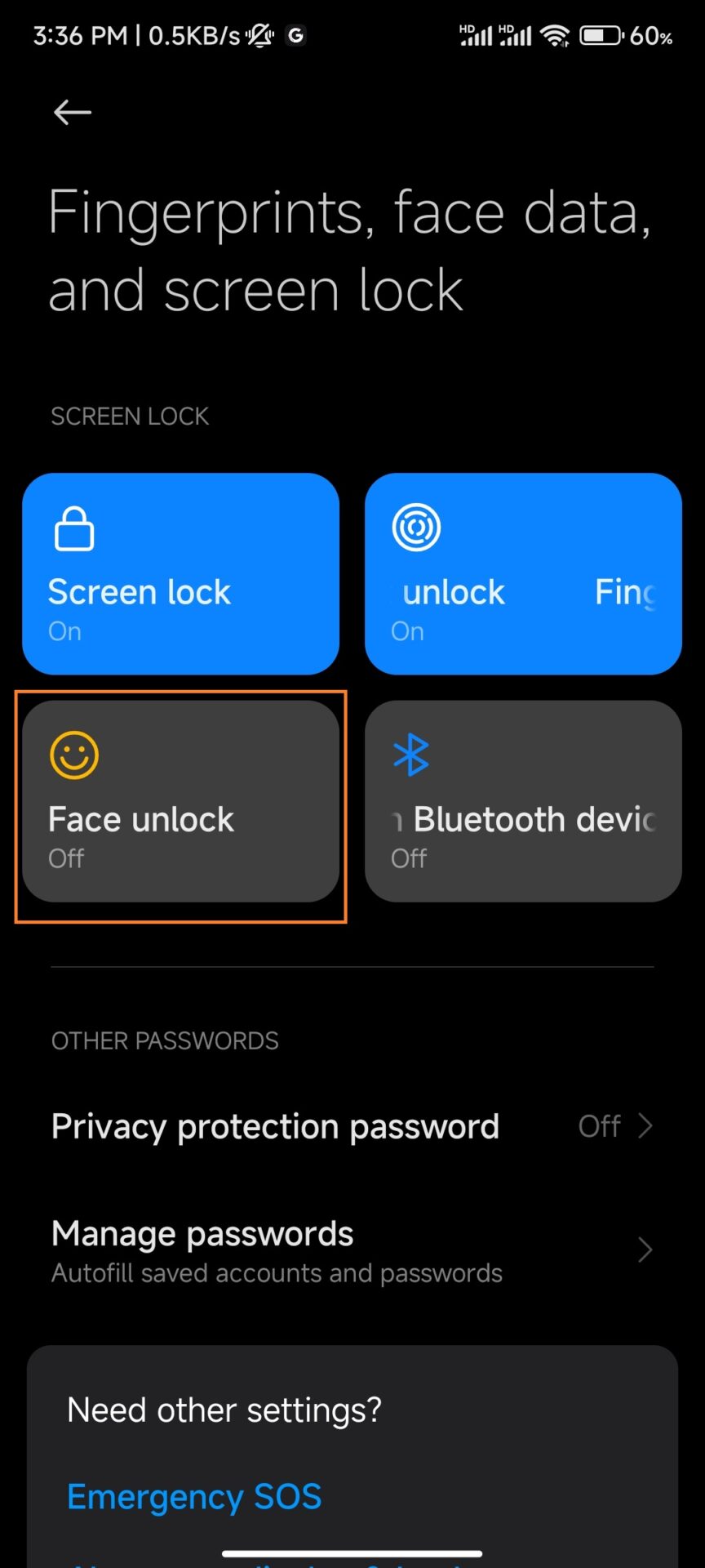 How to use fingerprint and face recognition in MIUI