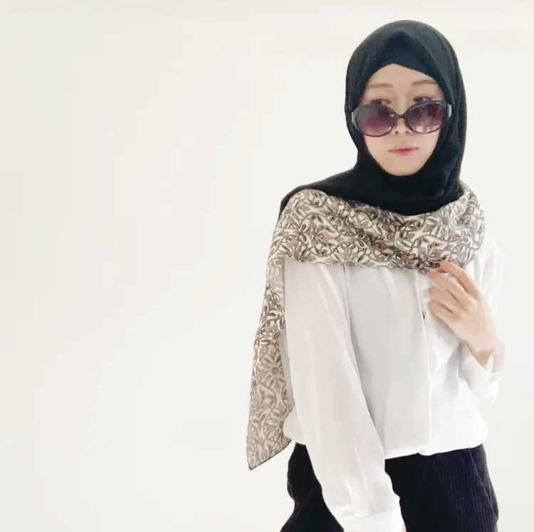 ヒジャブの巻き方(長方形) How to wear hijab/jilbab 紗紗 xiaxia hijab Japan