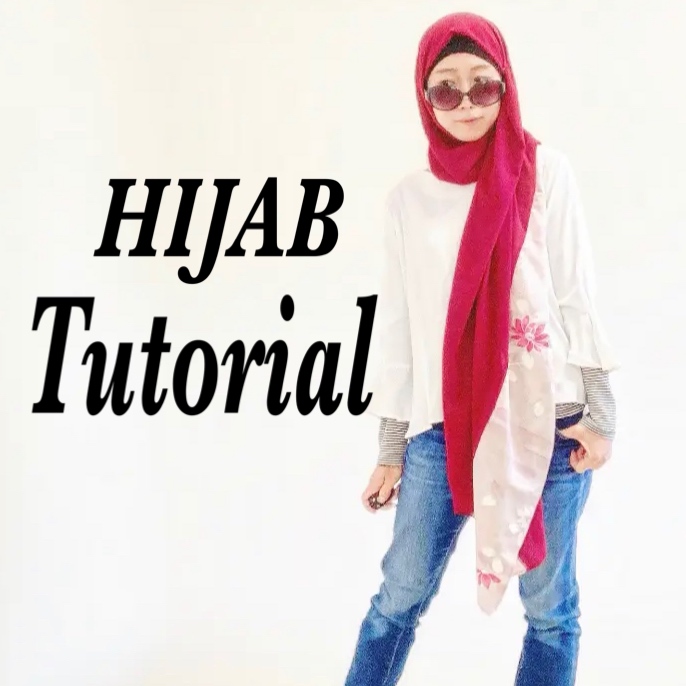ヒジャブの巻き方動画 /hijab tutorial/how to hijab/Jilbab segi empat/pashumina