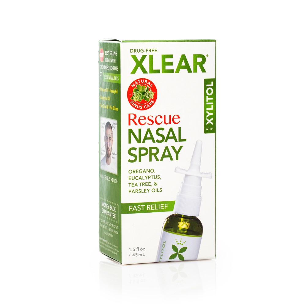 Rescue Xylitol & Saline Nasal Spray with Essential Oils Xlear NZ