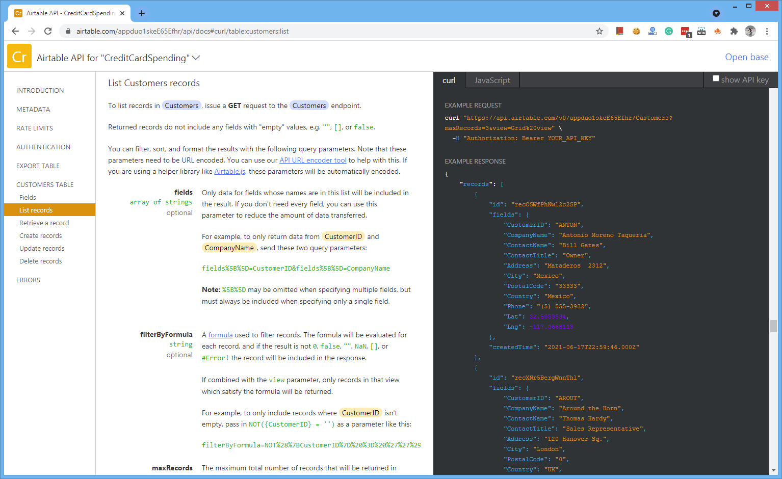 Working with Airtable’s REST API Xlinesoft Blog