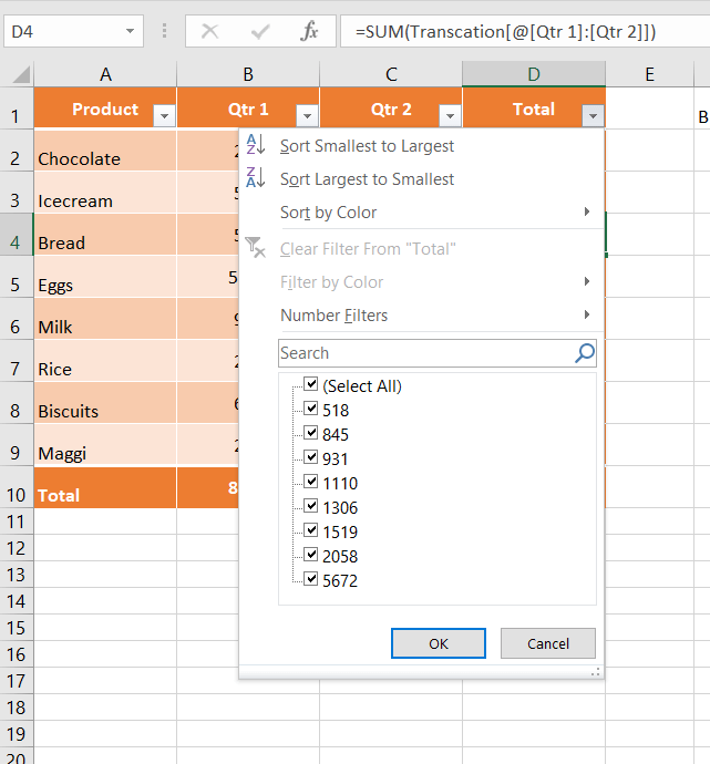Excel Table How to Create and Manage in Microsoft Excel Xl in Excel