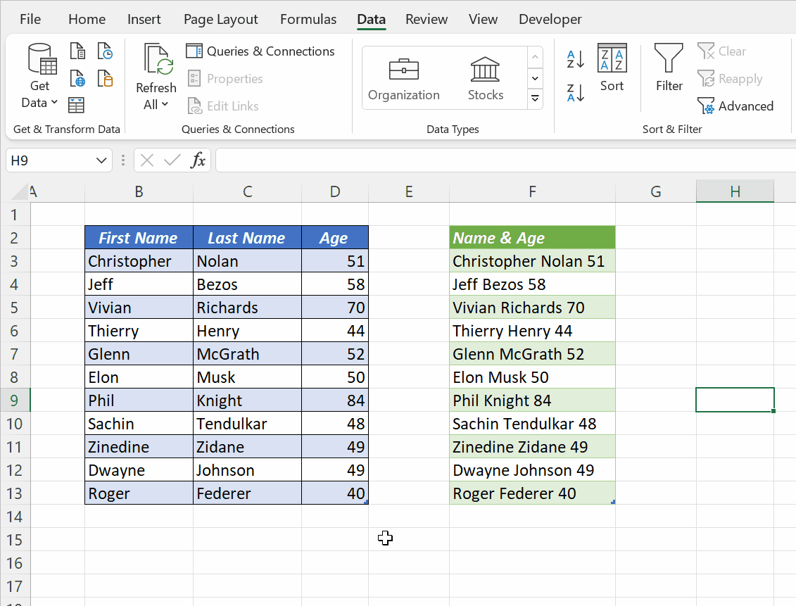 Combine data from Multiple columns in Excel XL n CAD