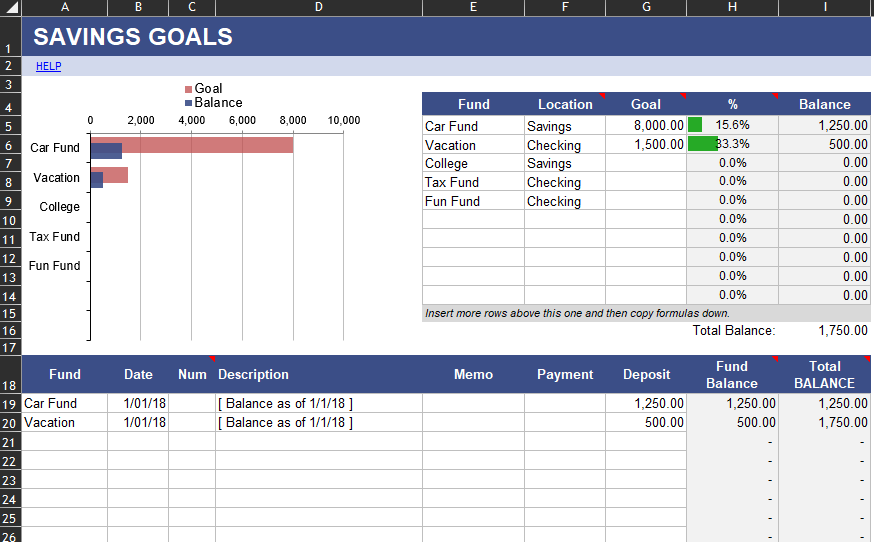 Download Money Management excel template for free