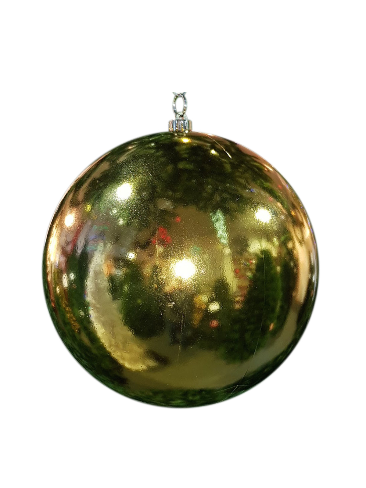 Christmas Ball 300mm Glossy Gold Artificial Xmas Tree Warehouse