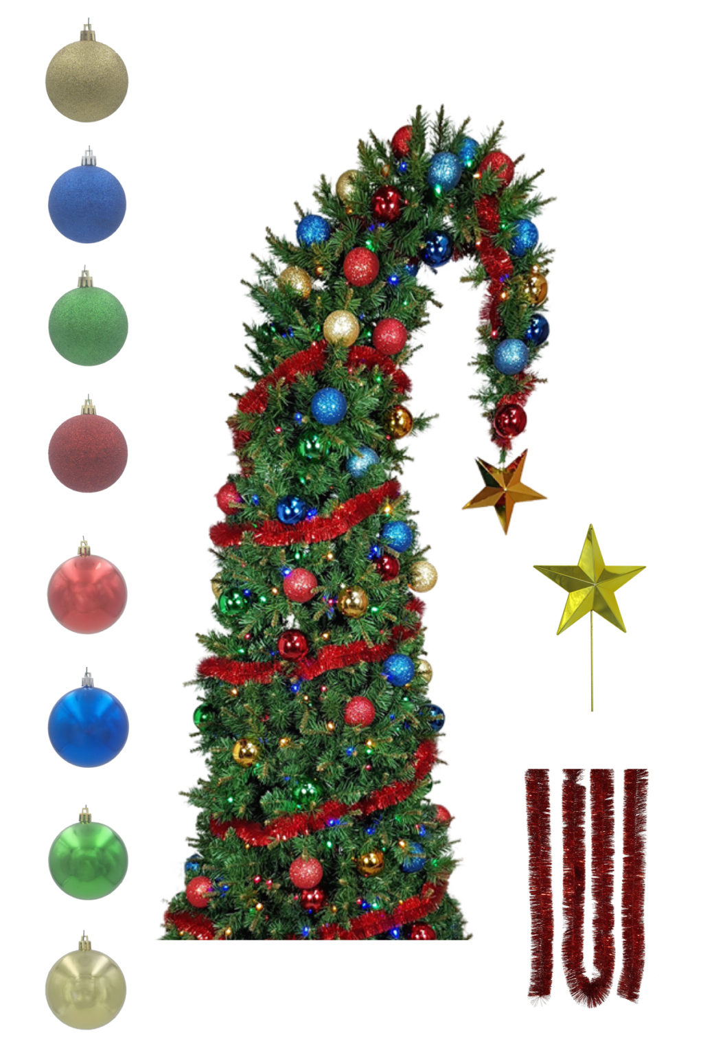 Santa’s Hat Christmas Tree Artificial Xmas Tree Warehouse