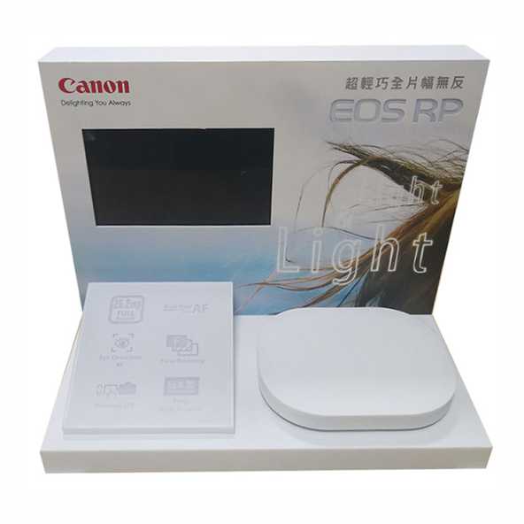 Canon Camera display stand Xminus Display Custom Manufactured To