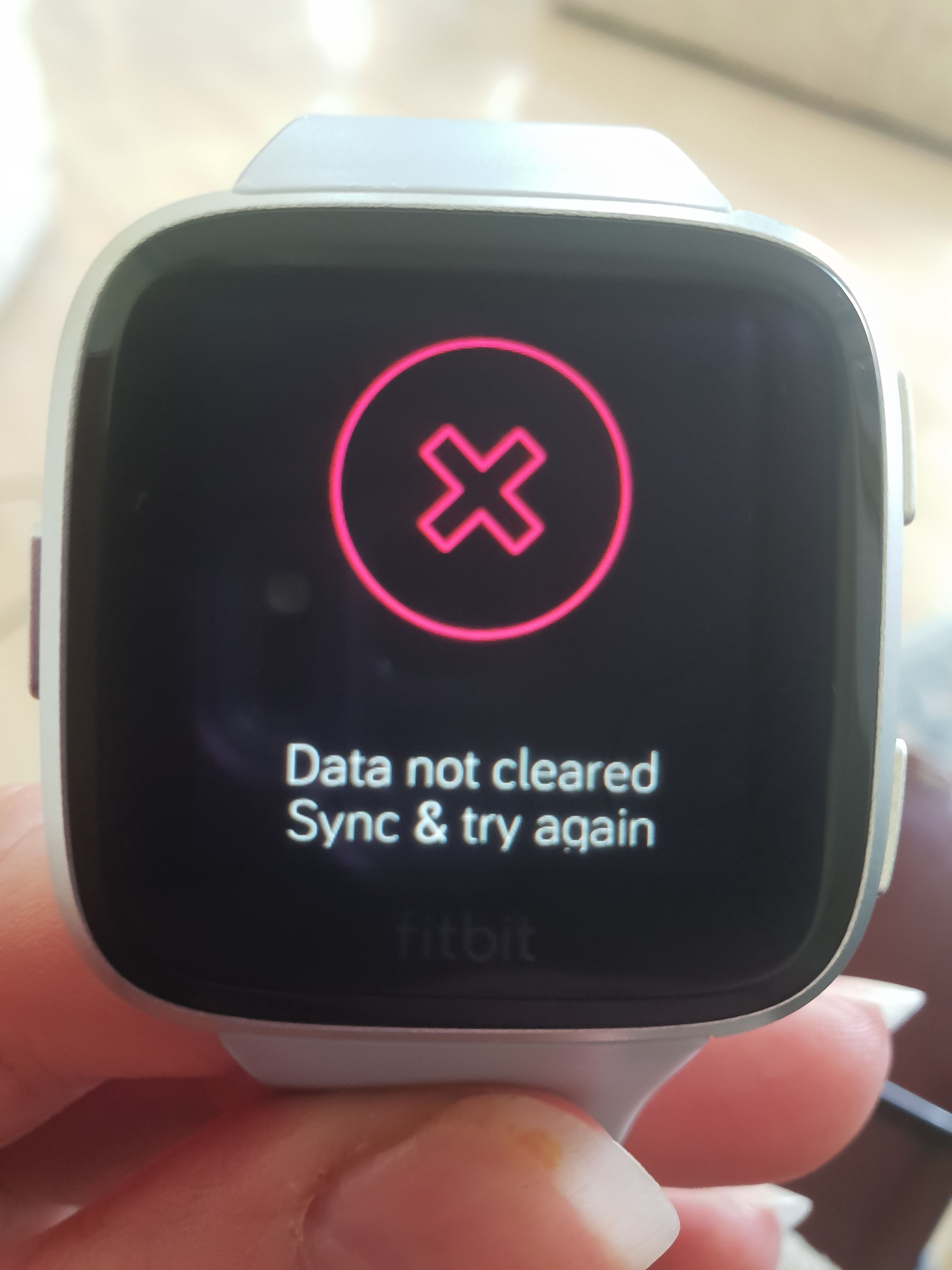 Failed Factory Reset Fitbit Community