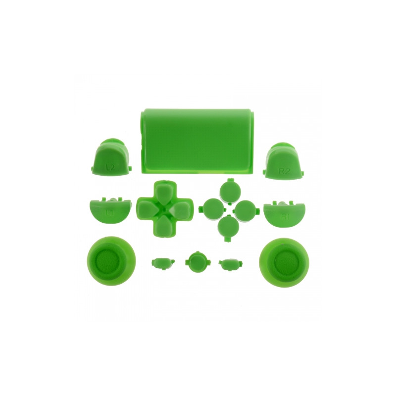 PS4 Controller Button Touch Pad Set Solid Green