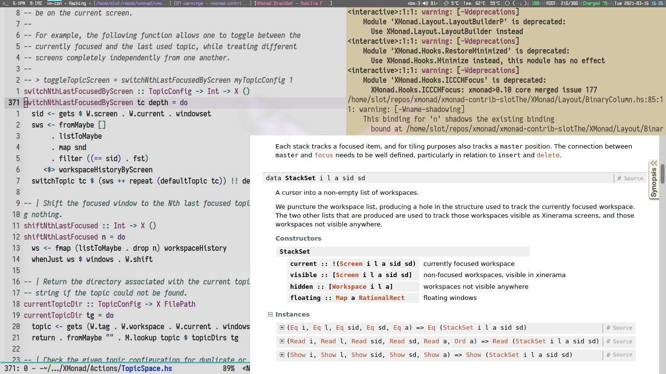home xmonad the tiling window manager that rocks