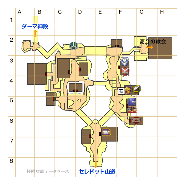 [マップ] セレドの町 ドラクエ10極限攻略