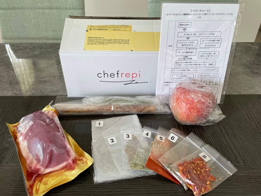 chefrepi（シェフレピ）はフレンチシェフや有名レストランの料理人が監修した、ラム肉、鴨肉、珍しいスパイスなど
