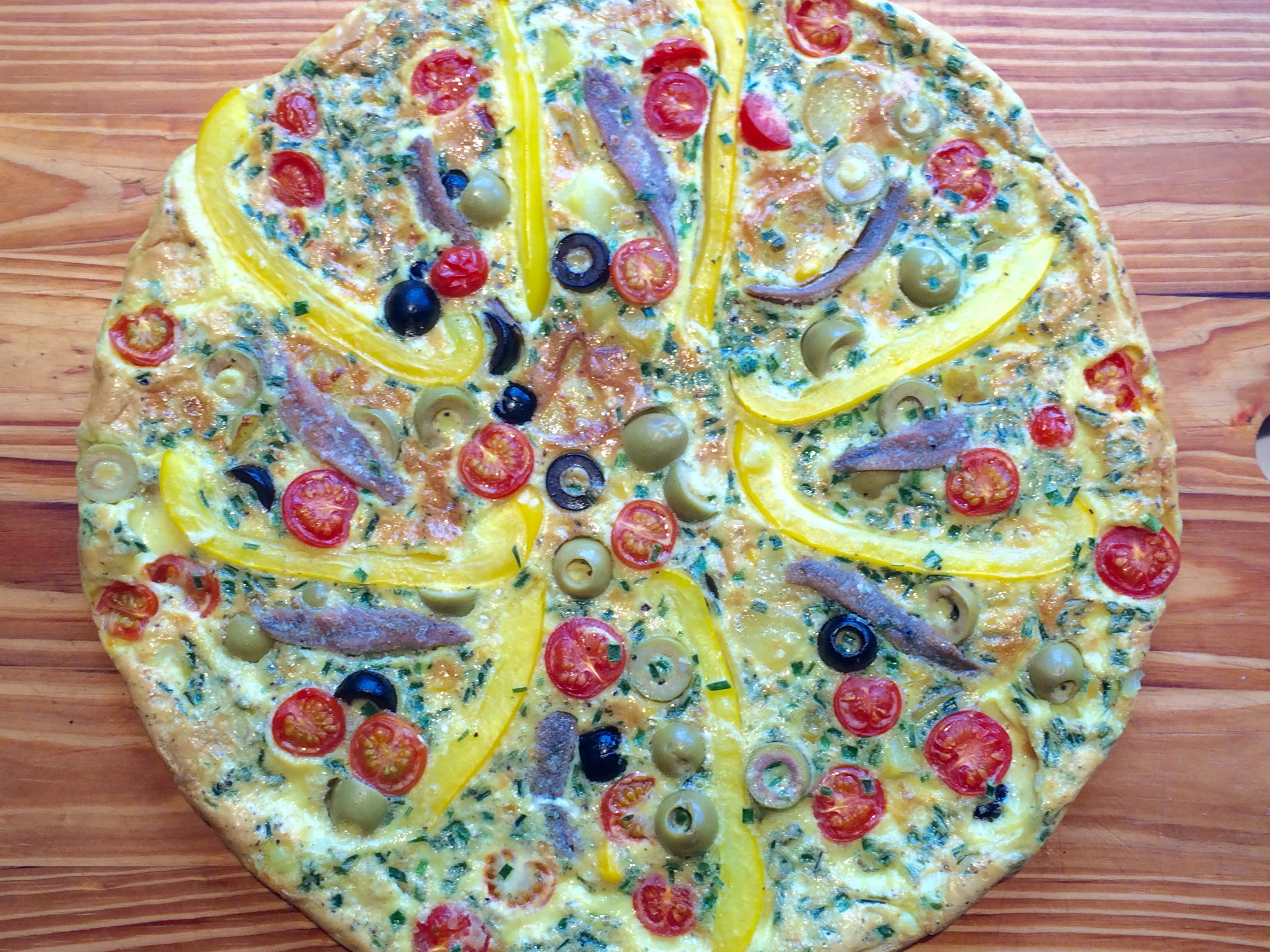 Rezept Pfannentortilla mit Kartoffeln und Gemüse KüchenWiki.de