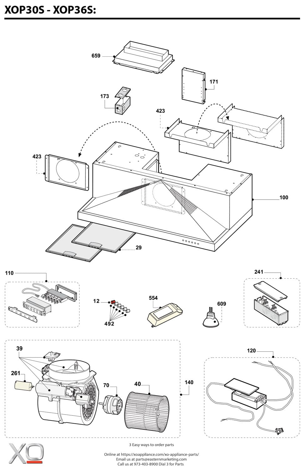 XOP Parts Catalog XO Appliance