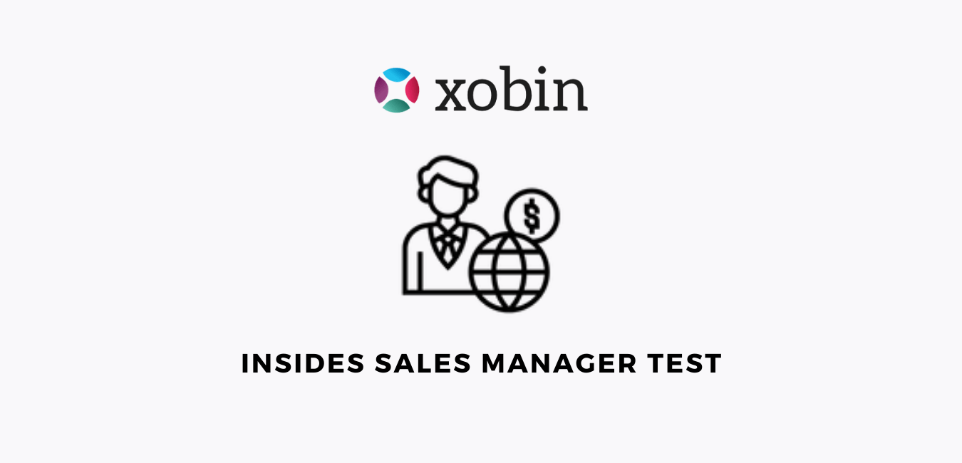 Insides Sales Manager Assessment Test Xobin