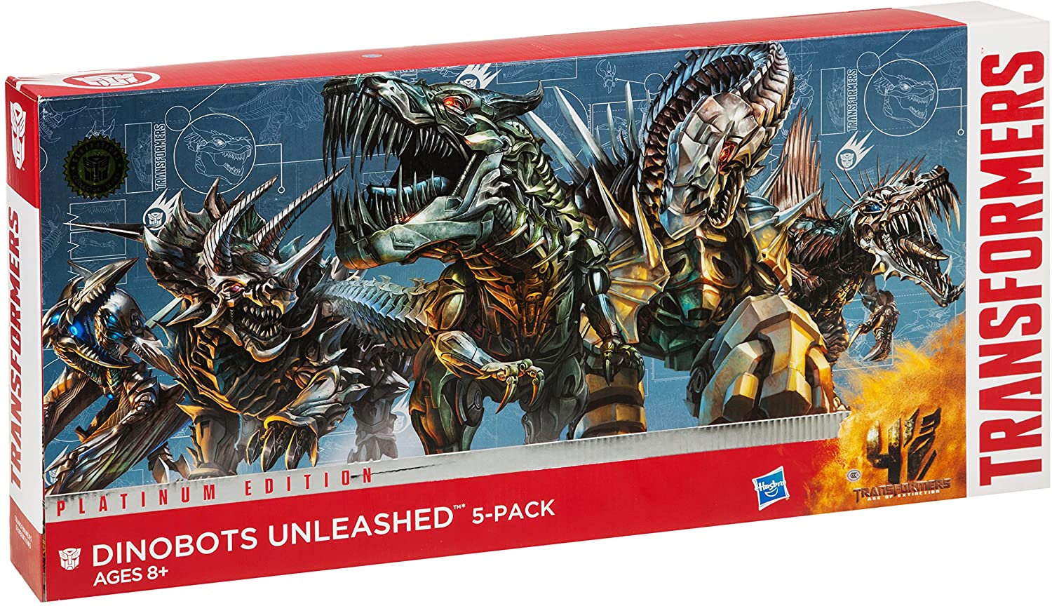 Dinobots Unleashed Set of 5 Transformers Platinum Edition