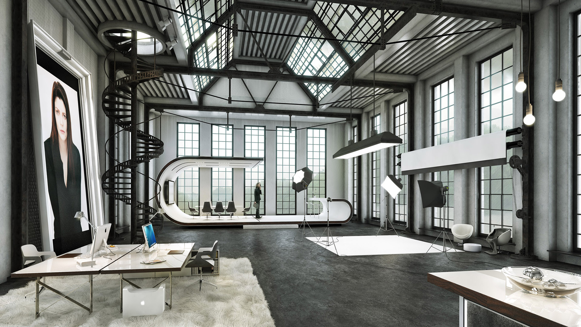 virtual set New York Photostudio full CGI xoio