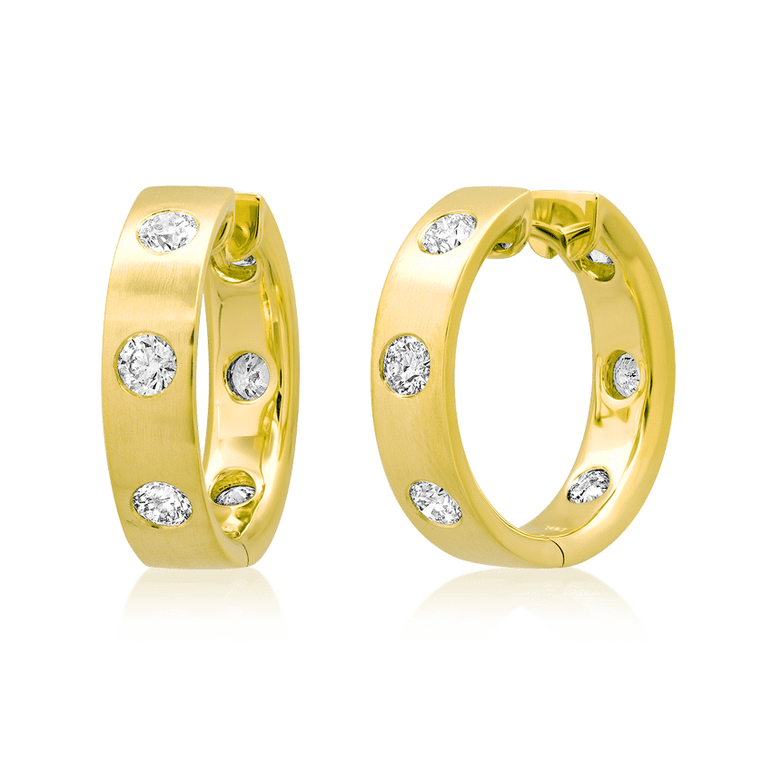 DiamondStation Hoop Earrings XO Jewels