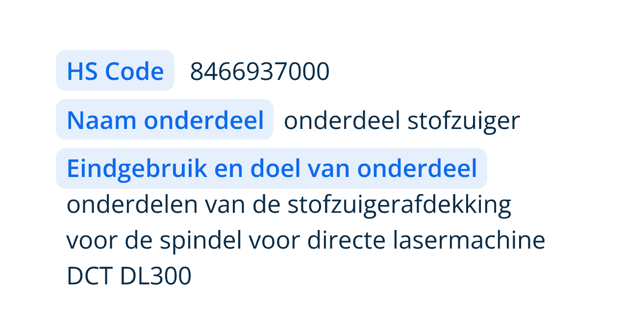 HScodes voor Internationale Zendingen Xometry Europe