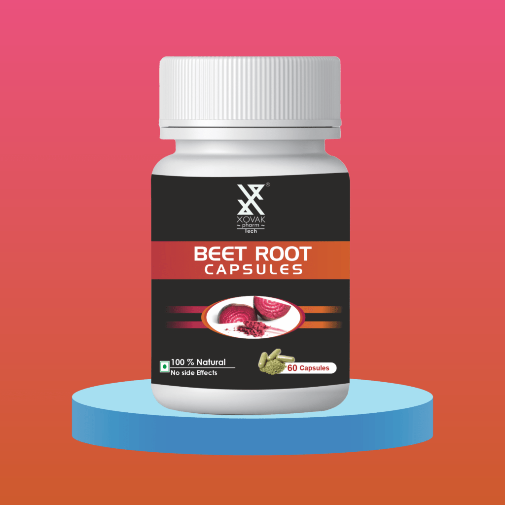 Organic Beetroot Capsules Natural Support for Blood Pressure