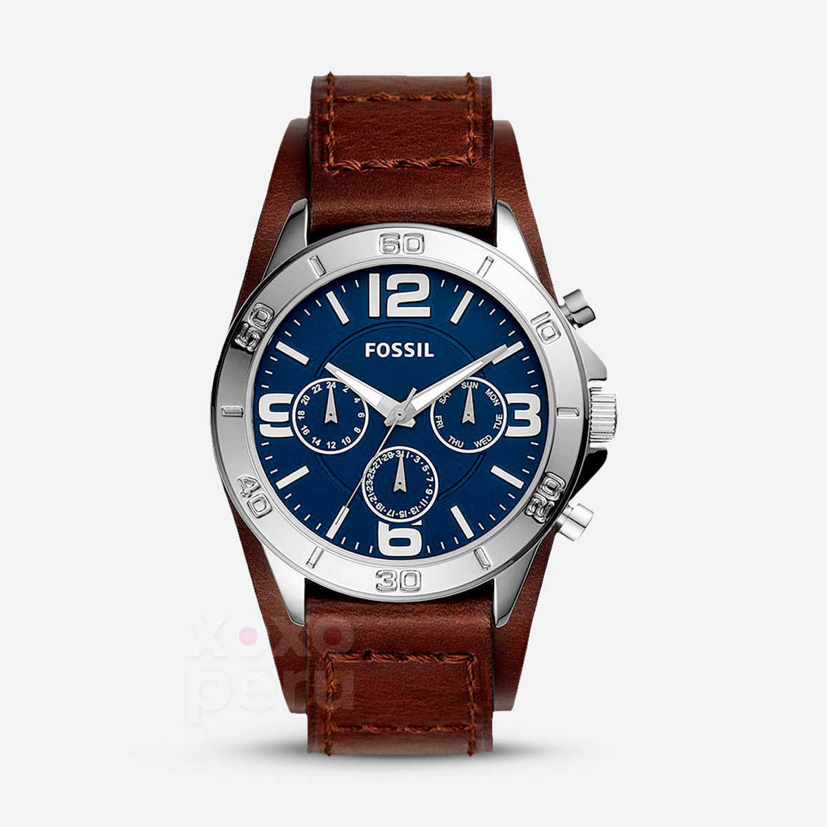 Reloj Fossil de Cuero Marrón de Hombre (FS210) XOXOPERU