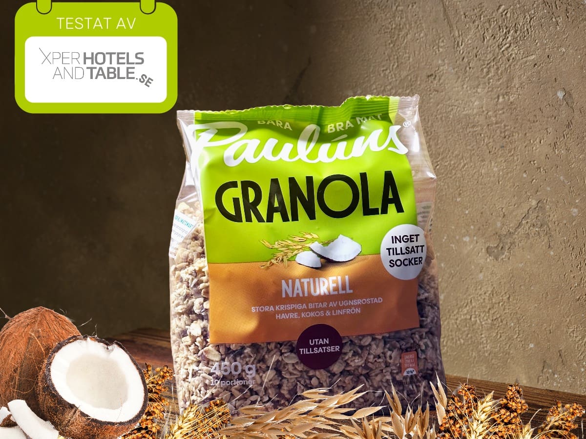 TESTAT Paulúns Granola Naturell Xperhotelsandtable