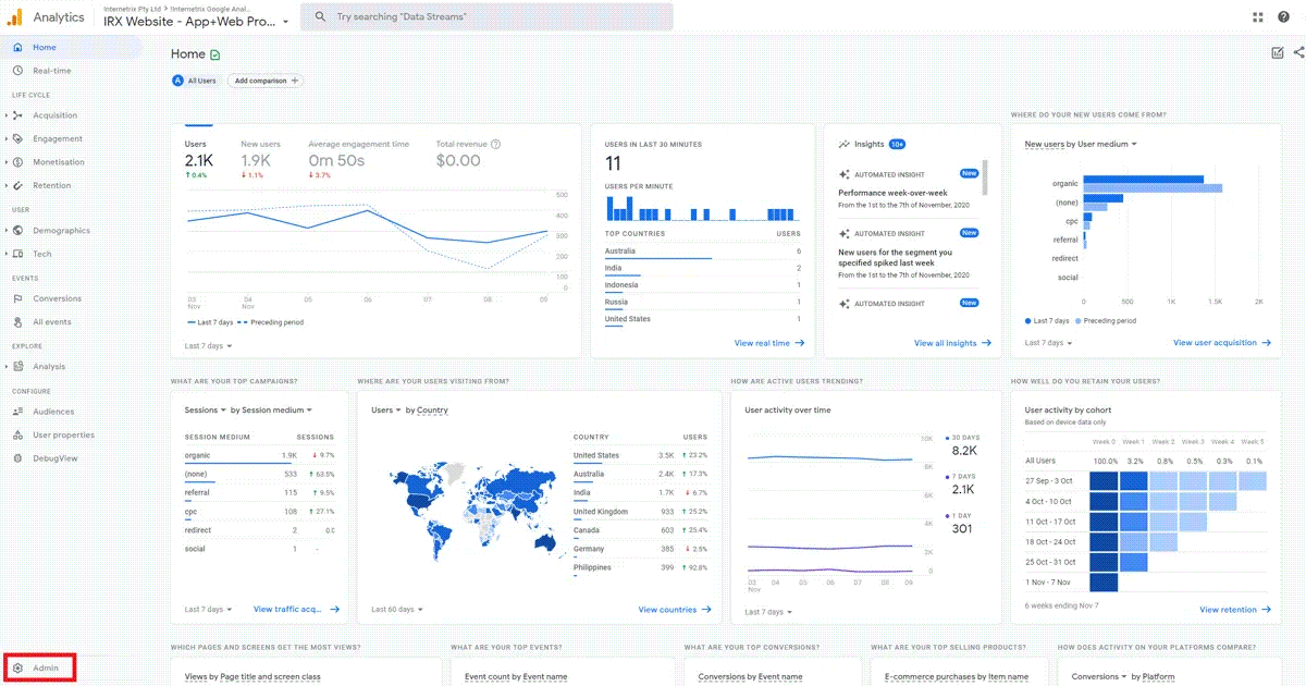 Guide Google Analytics 4 Property Setup XPON XPON