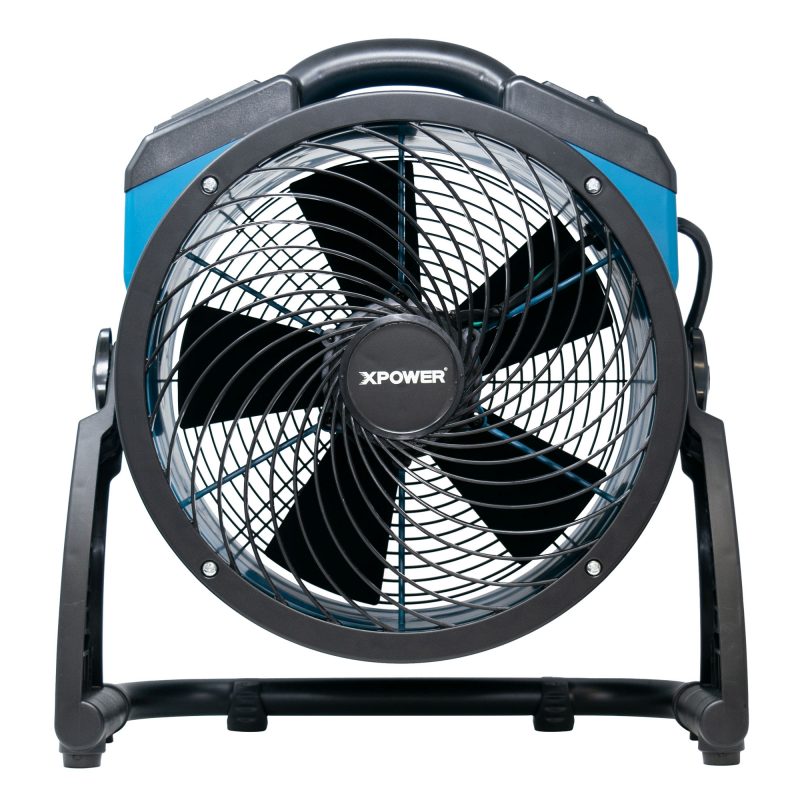 XPOWER FC250AD Pro 13” Brushless DC Motor Air Circulator Utility Fan with Power Outlets