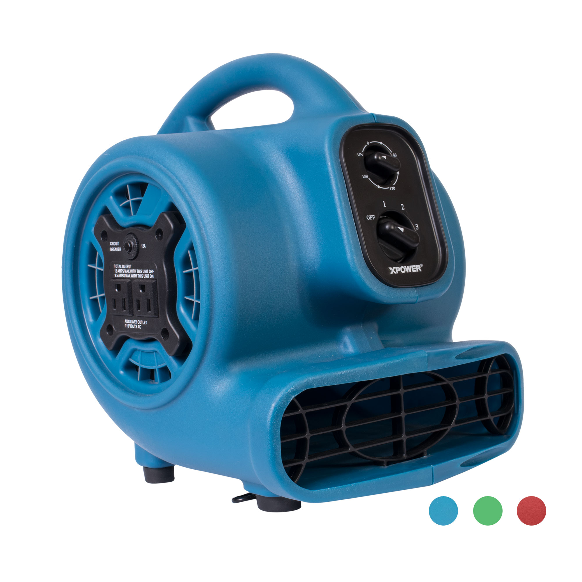 XPOWER mighty mini air mover P230AT 1/4 HP BLUE