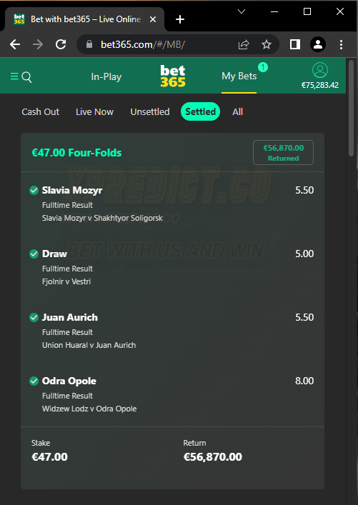 Xpredict Fixed Matches 100 Sure