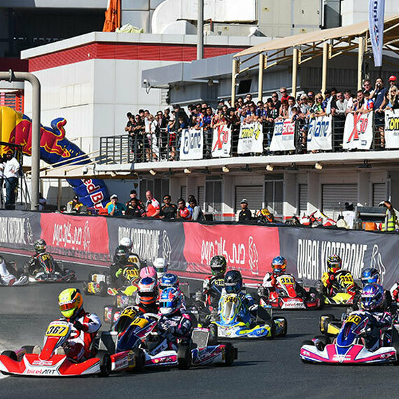 Gift certificate outdoor karting in Dubai Autodrome — Kart racing