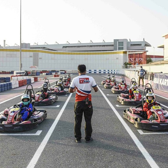 Gift certificate outdoor karting in Dubai Autodrome — Kart racing