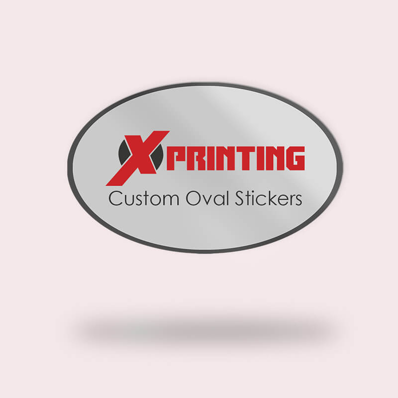 Custom Oval Stickers Xprinting