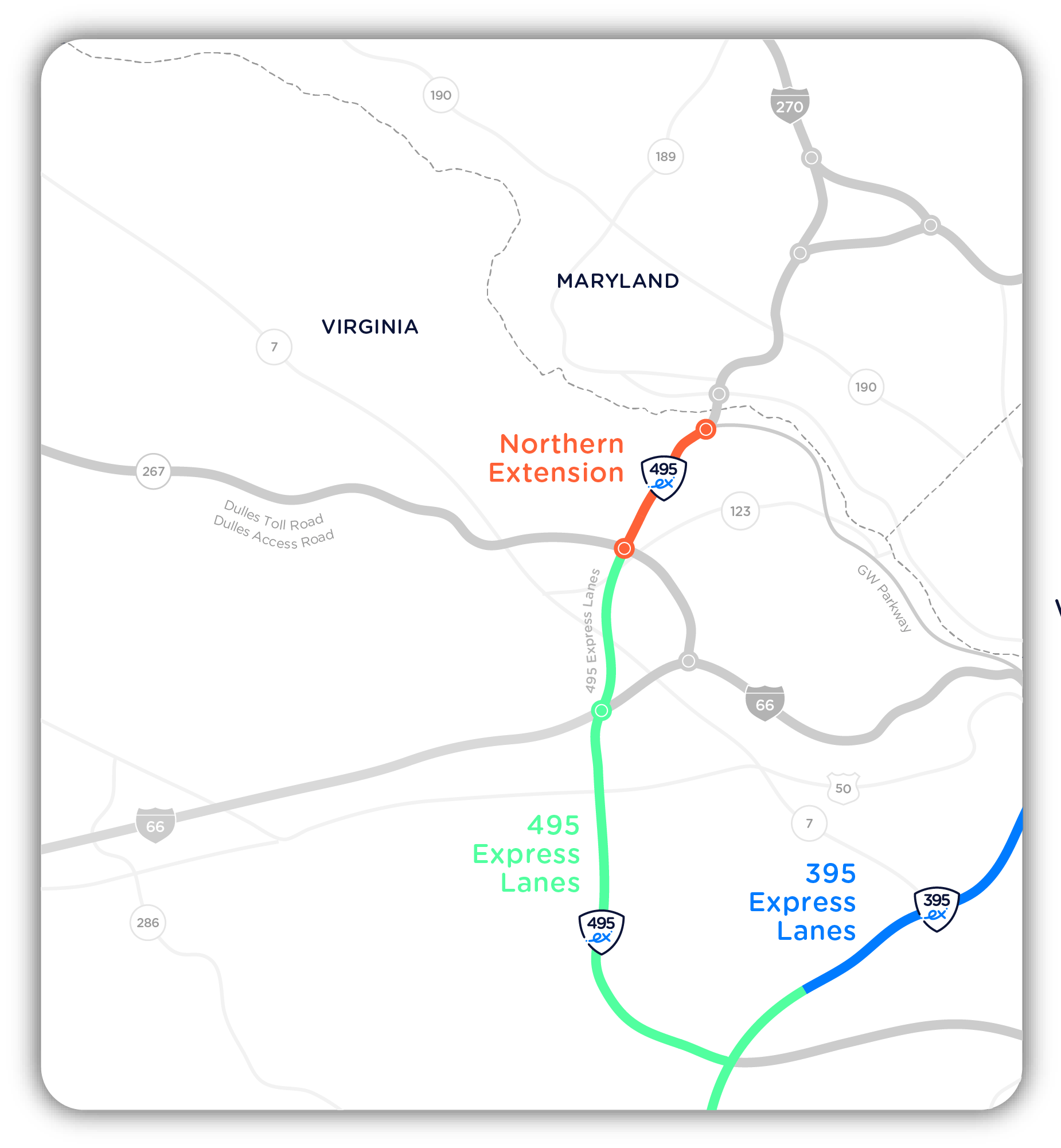 495 Express Lanes Northern Extension (NEXT) Express Lanes