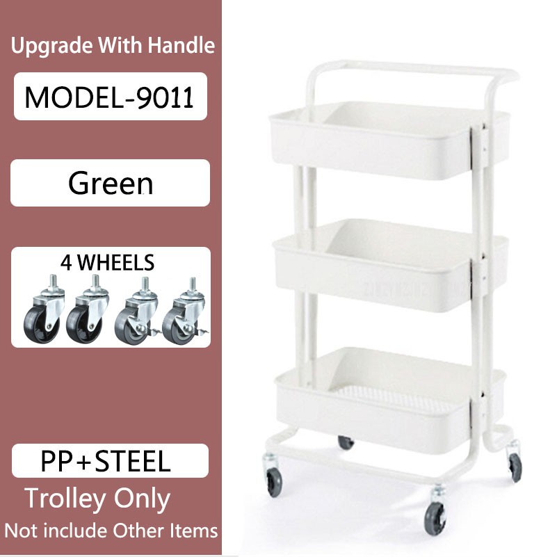 3Tier Kitchen Utility Trolley CartZ013 XQT