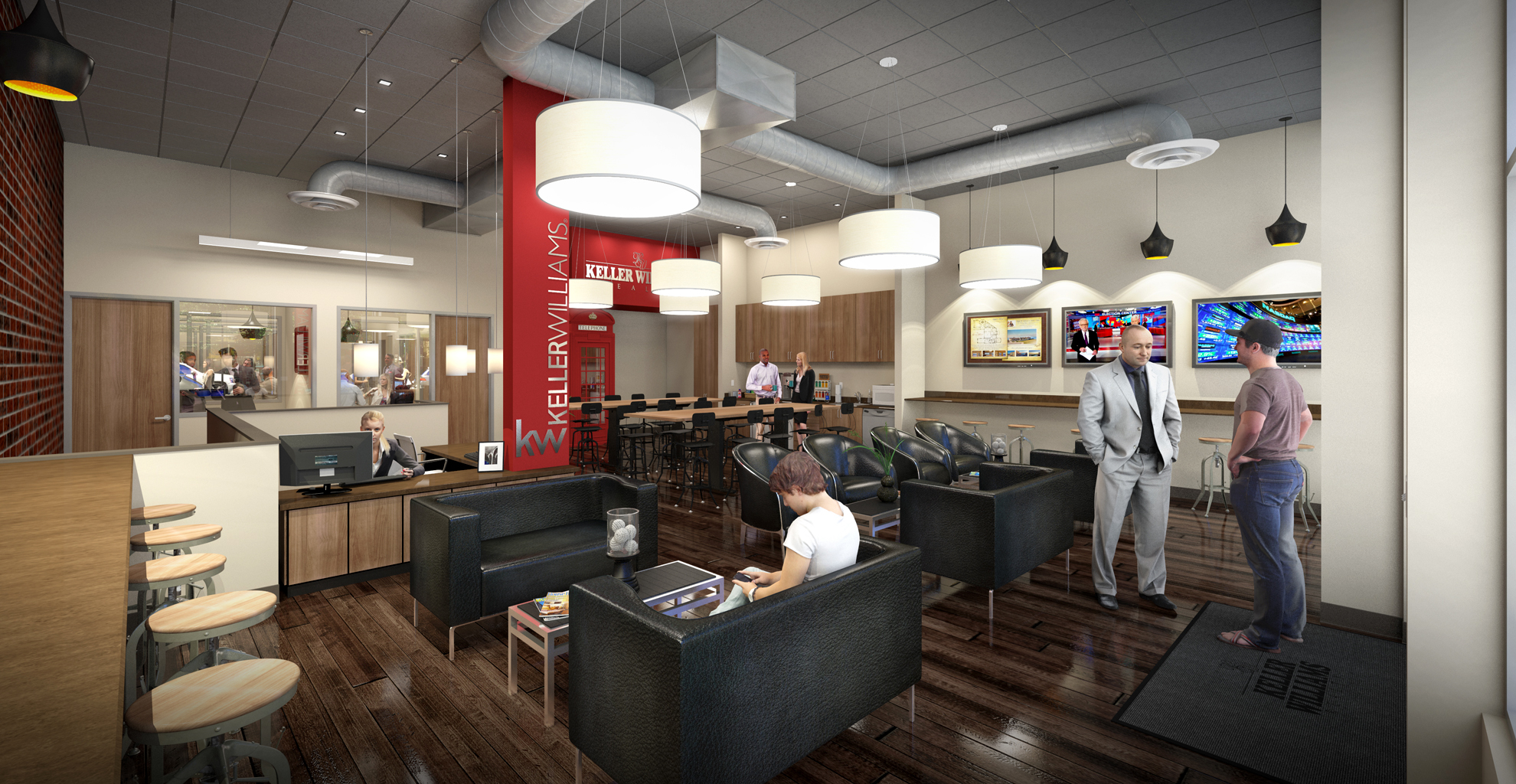 Office Renderings by XR3D Keller Wiliams Interior