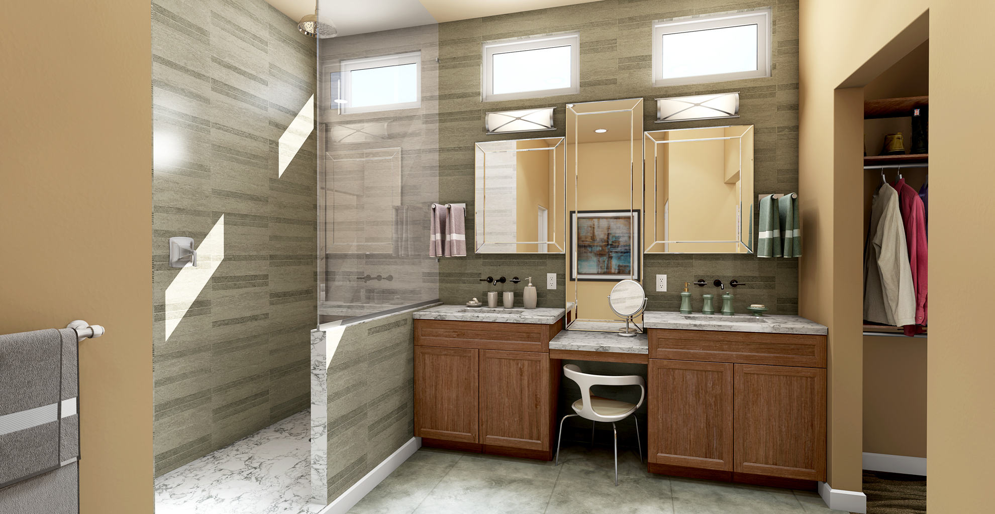 Desert Modern Bathroom XR3D Studios