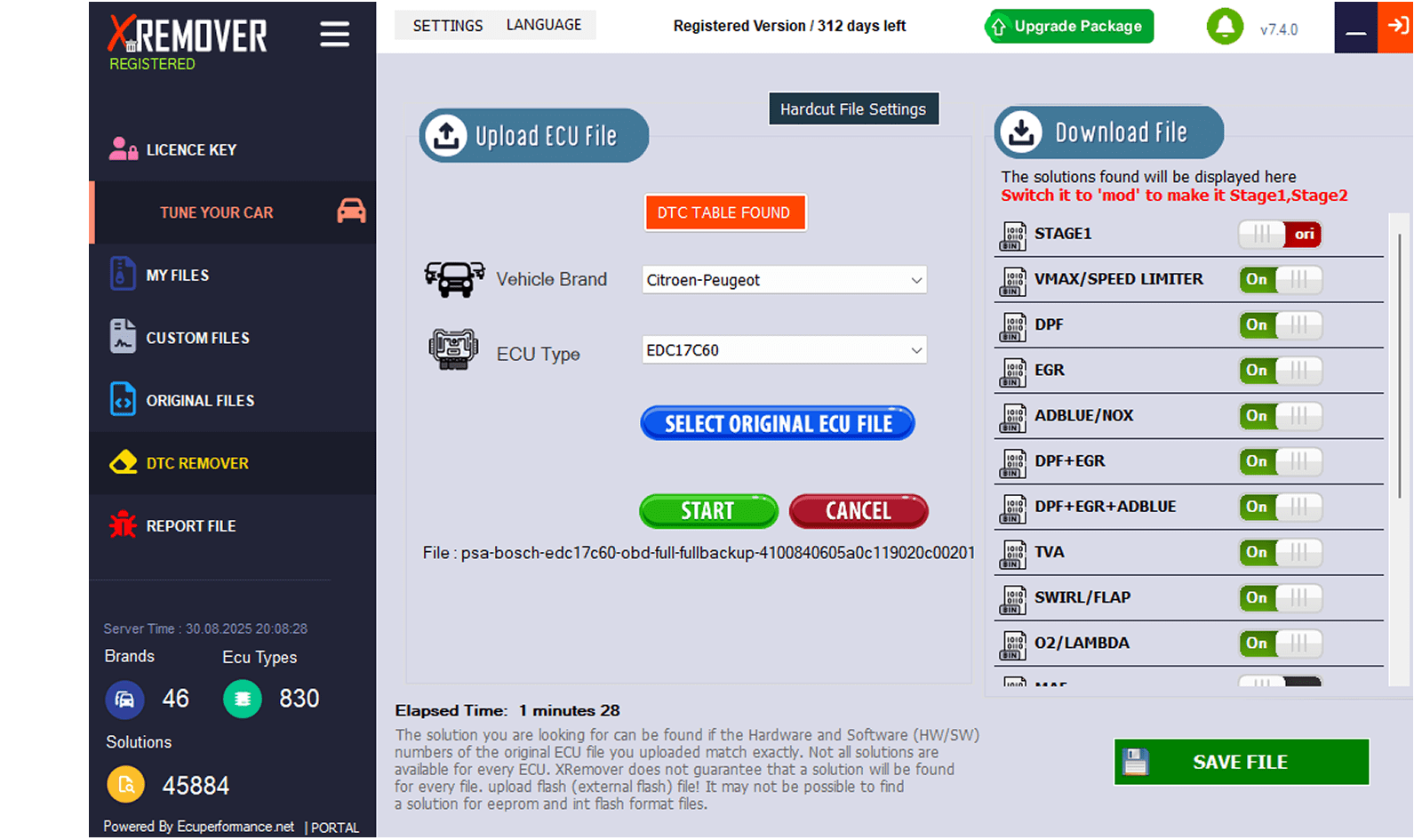 Chip Tuning Software, XRemover ,Stage1 Software, DPF Off Software, EGR