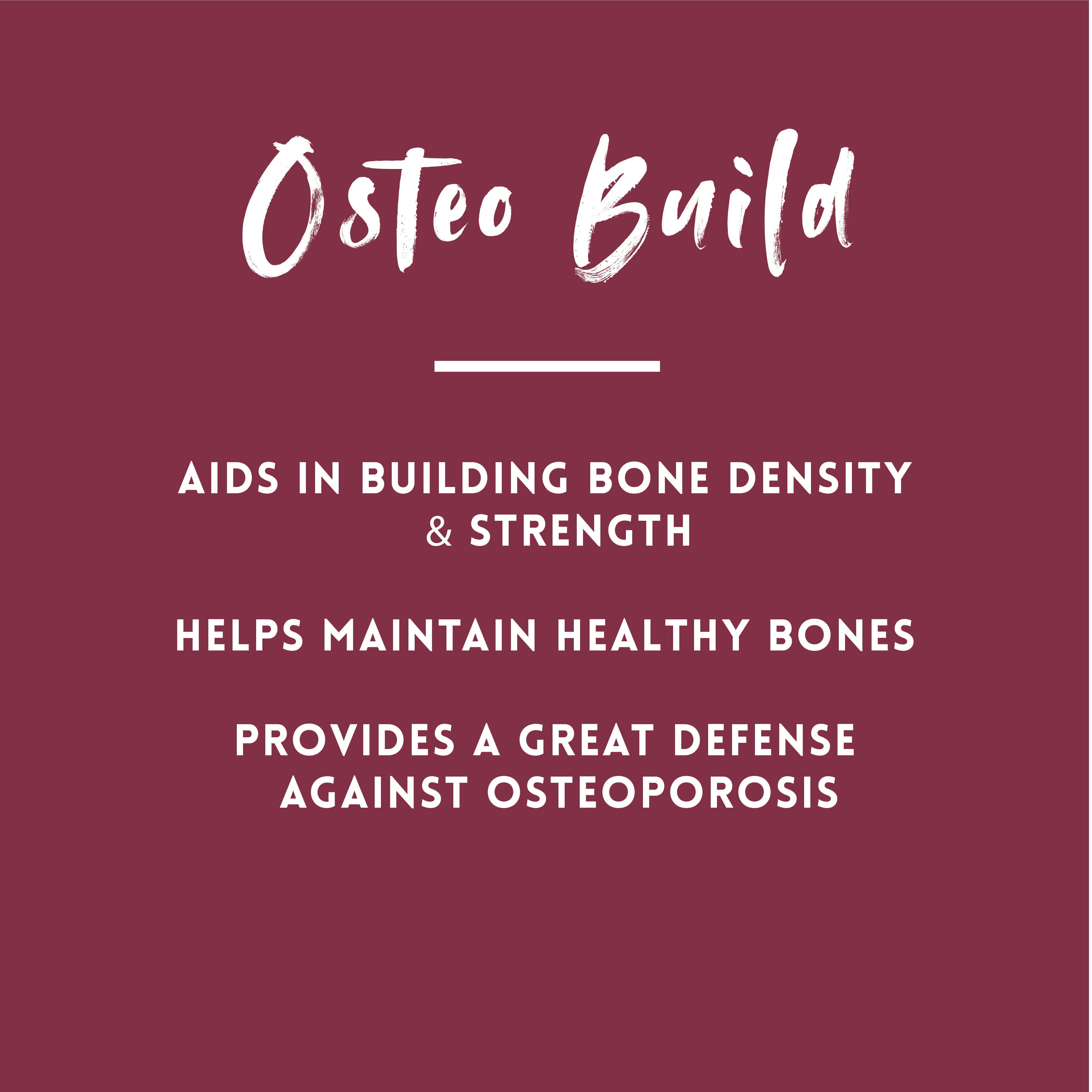 Osteo Build XR Nutrition