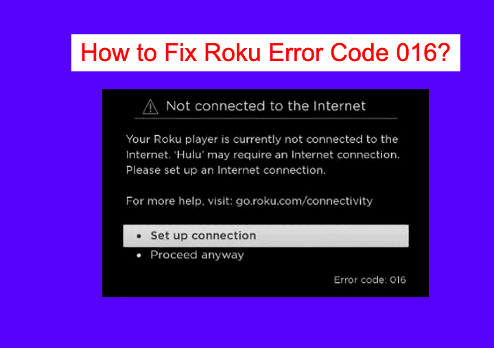 Roku Error Code 016 (can't Connect to the