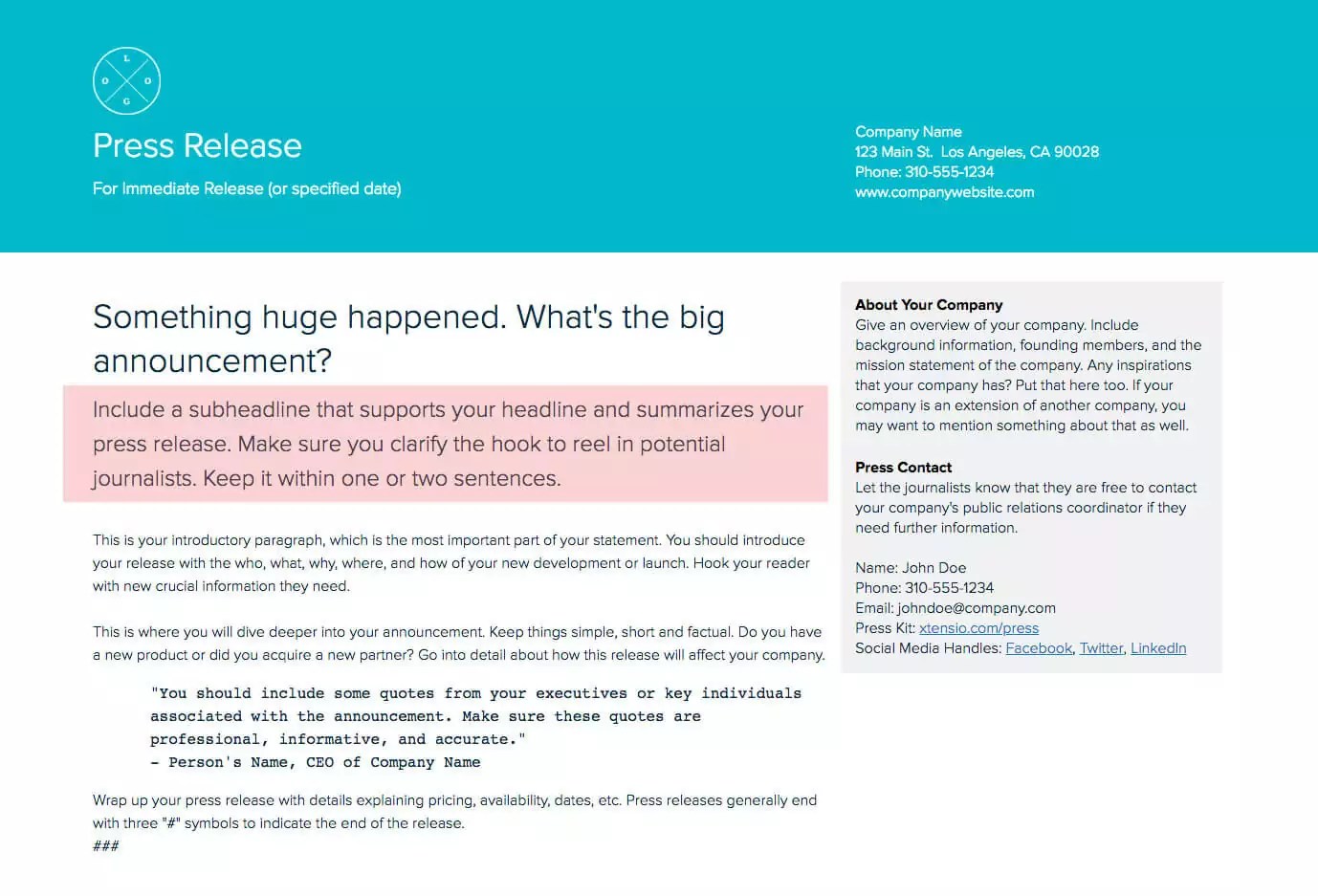 How To Write A Press Release in 2023 ( Free Examples )