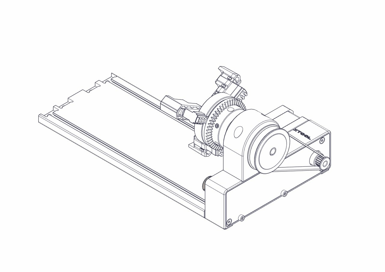 (XCS V1.7) Use the Rotary Attachment with xTool F1 xTool Support Center