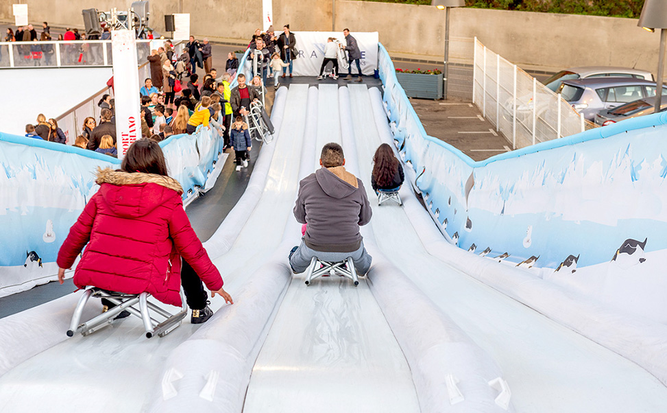 Ice slope on Xtraice synthetic ice Rental options