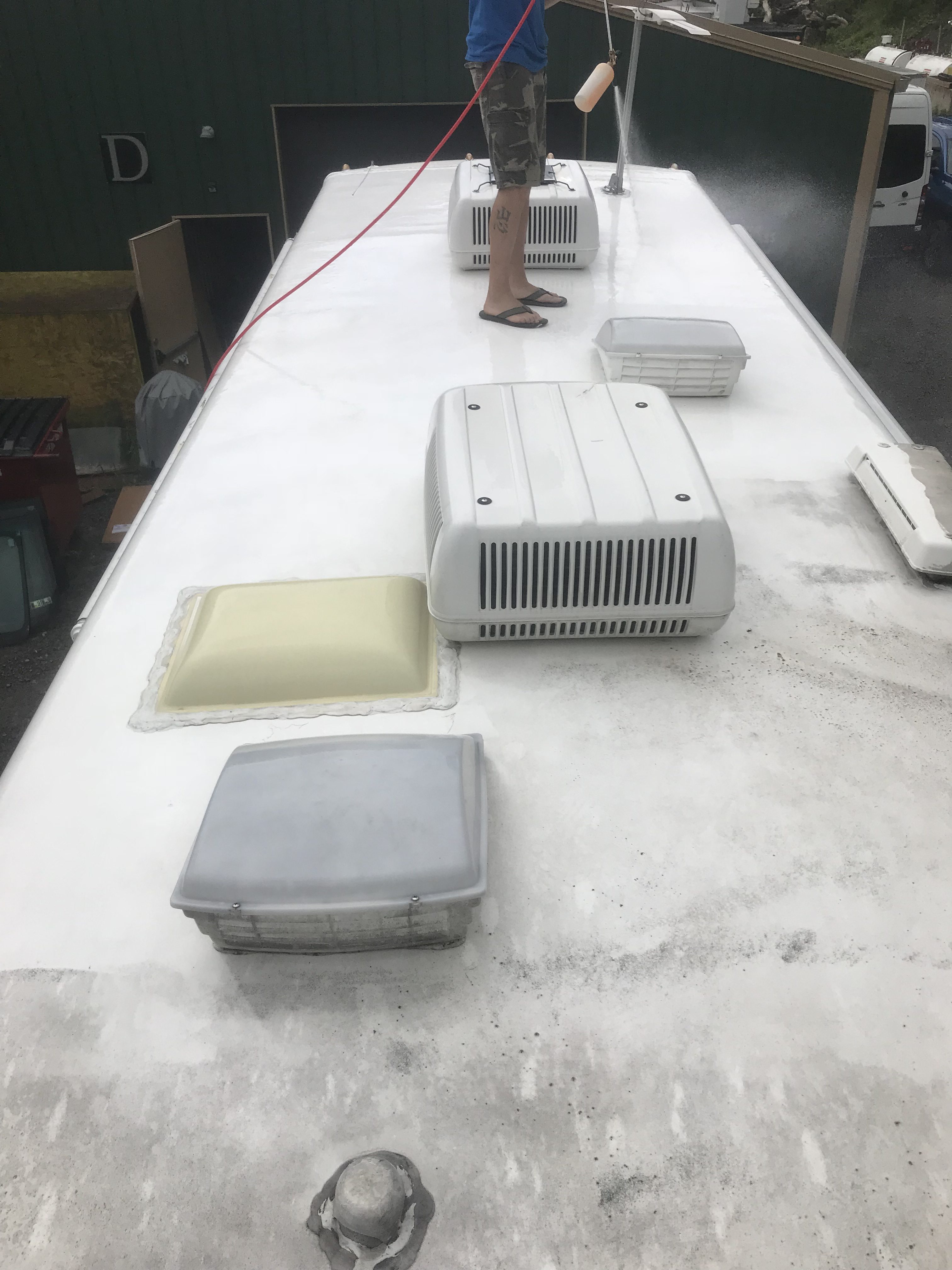 Motorhome Roof Cleaning and Sealing Xtreme Autoglass Pros Pittsburgh