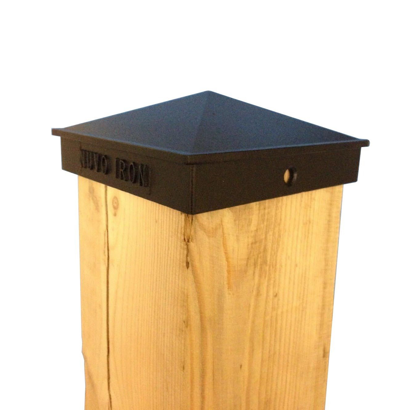 Nuvo Iron 3.5" x 3.5" (Nominal 4" x 4") Pyramid Ornamental Aluminium Post Cap Fencing PCP02